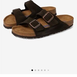 Birkenstock Dark Brown Suede Sandals